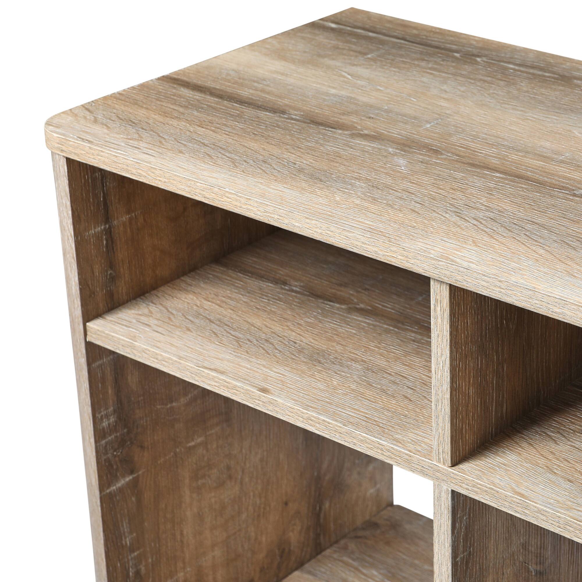 Hello Honey® Coastal Oak Console Table with Storage
